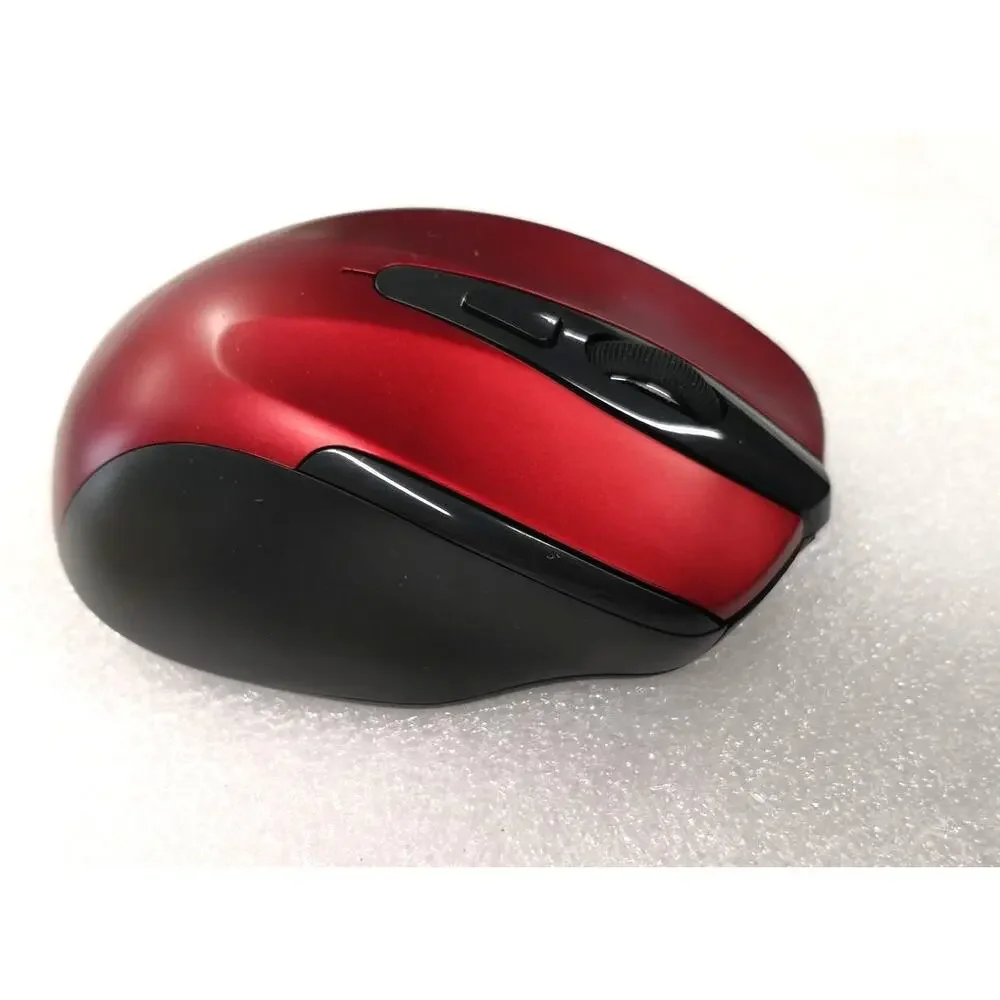 Tecknet M003 Wireless Mouse. Ergonomic. Red. Adjustable DPI. USB Dongle